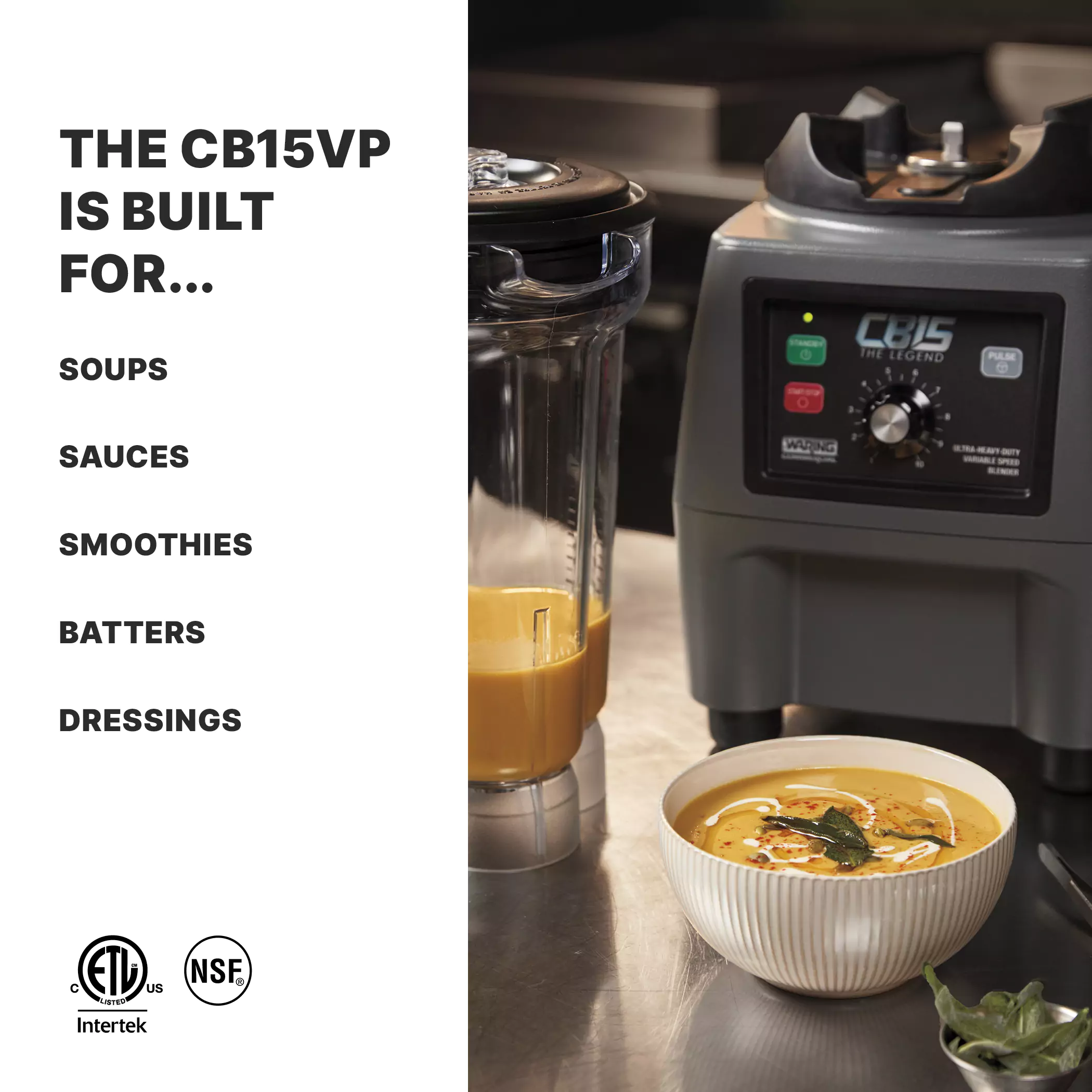 The Legend One-Gallon Food Blender with Variable-Speed